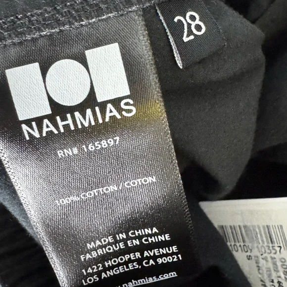 Nahmias Men’s Track Cargo Pants Black Size 28